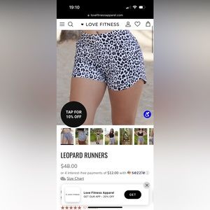 Love fitness apparel shorts